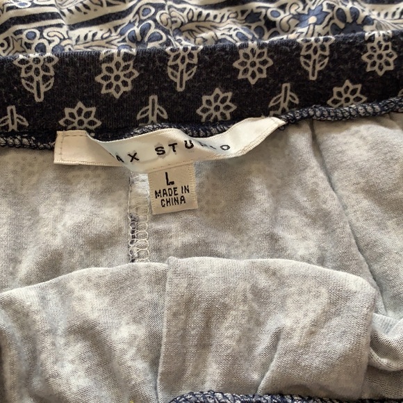 Blue Floral Jersey Skirt - Picture 4 of 5